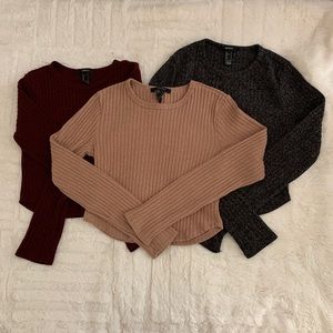Forever 21 Cropped Sweater Bundle